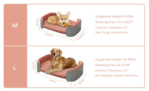 Scandinavian Style Pet Sofa Bed