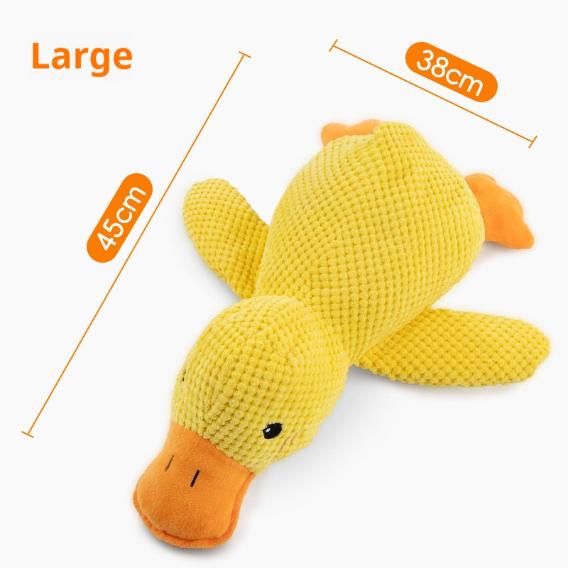 Plush Calming Duck Dog Toy
