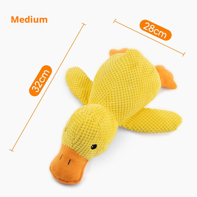 Plush Calming Duck Dog Toy