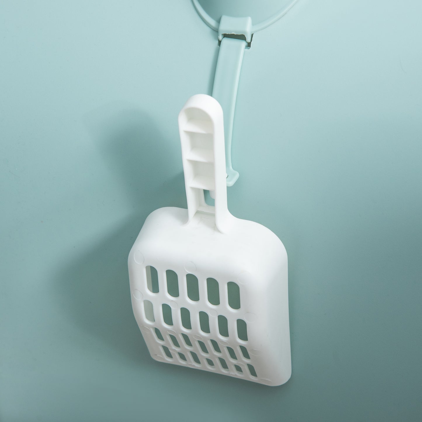 Cat Litter Box With Lid, Tray, Spoon, and Strainer