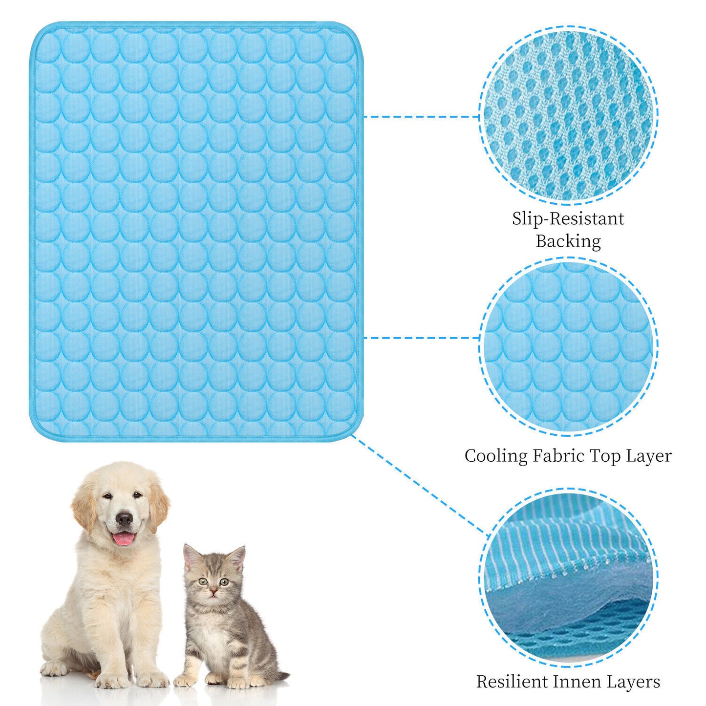 Pet Cooling Mat Pad For Summer Sleeping