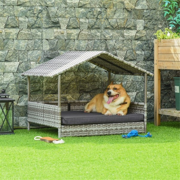 Rattan Pet Sofa Dog Tent
