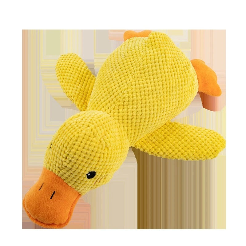 Plush Calming Duck Dog Toy