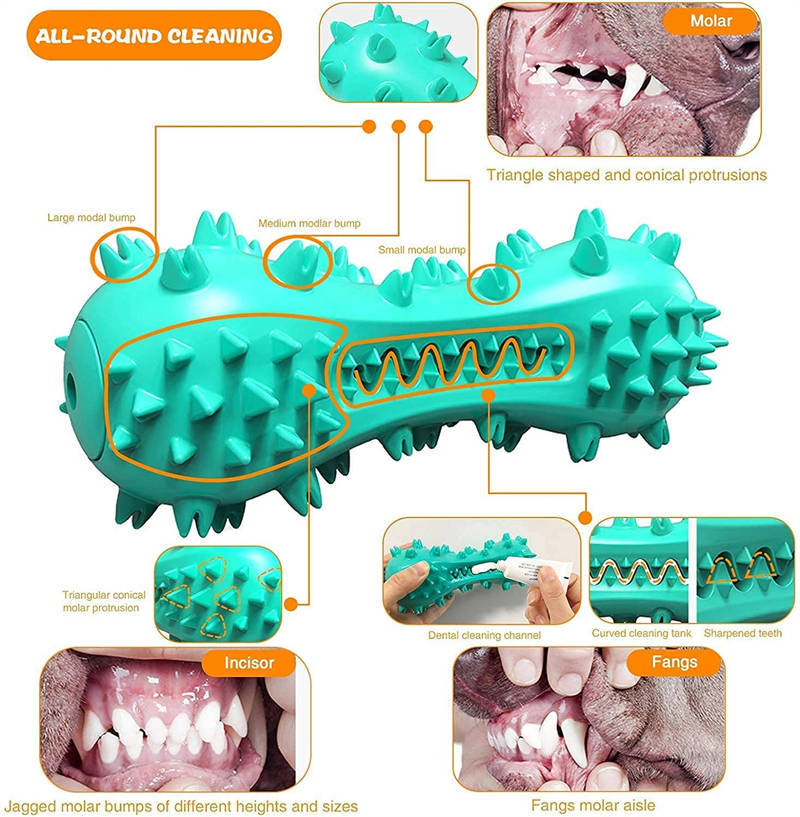 Dog Chew Toy For Aggressive Chewing Rubber Molar Stick