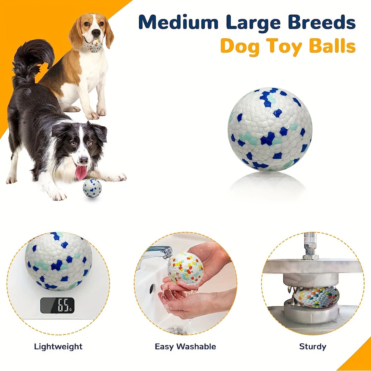 1pc Durable Crew Ball Dog Toy
