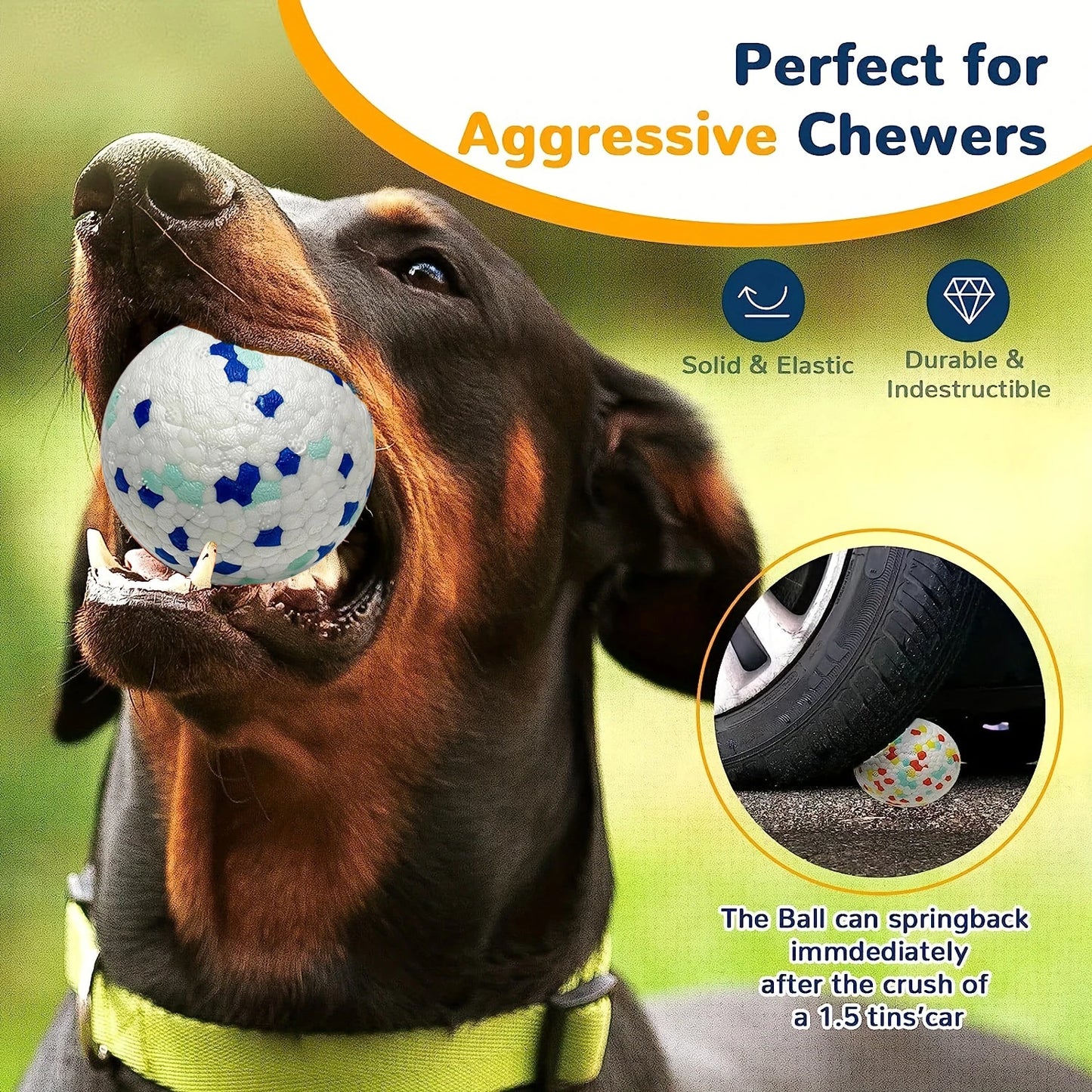 1pc Durable Crew Ball Dog Toy