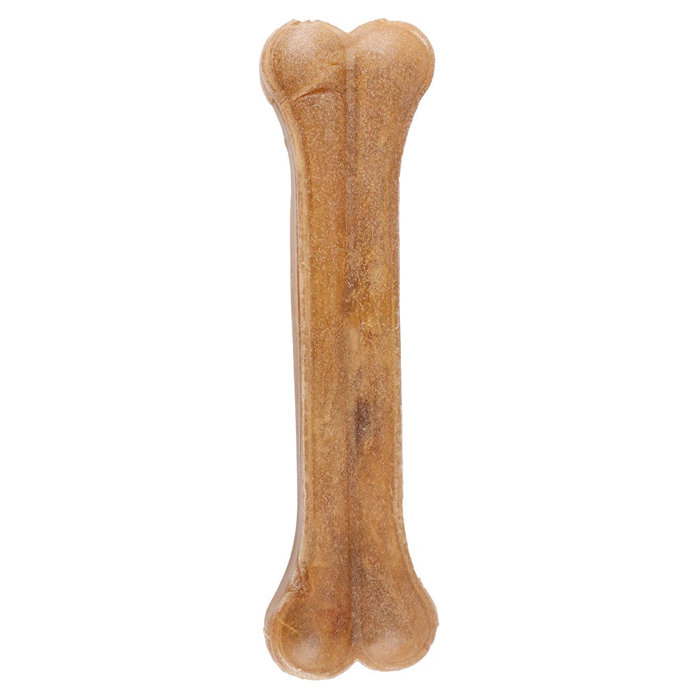 8 Inch Cowhide Bone Non-Toxic Teeth Clean Chew Bone for Small, Medium, and Large Dogs