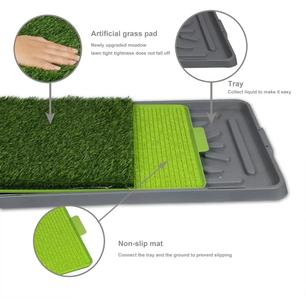 Artificial Grass Anti-Splash Dog Potty Pan