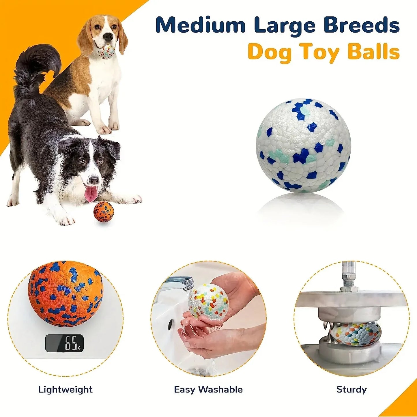 1pc Durable Crew Ball Dog Toy