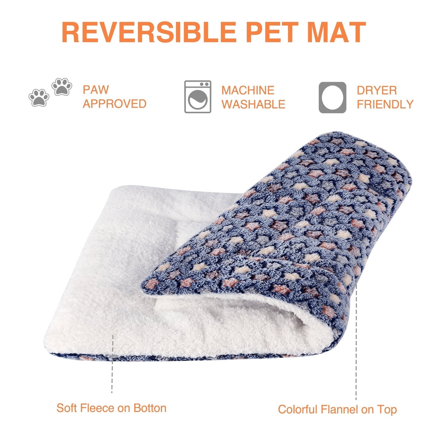 Soft and Machine Washable Crate Mat