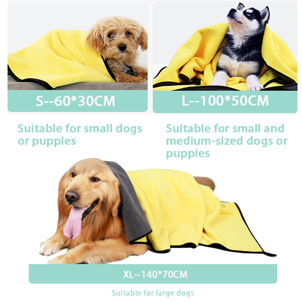 Quick Dry Microfiber Pet Towels For Drying Pets
