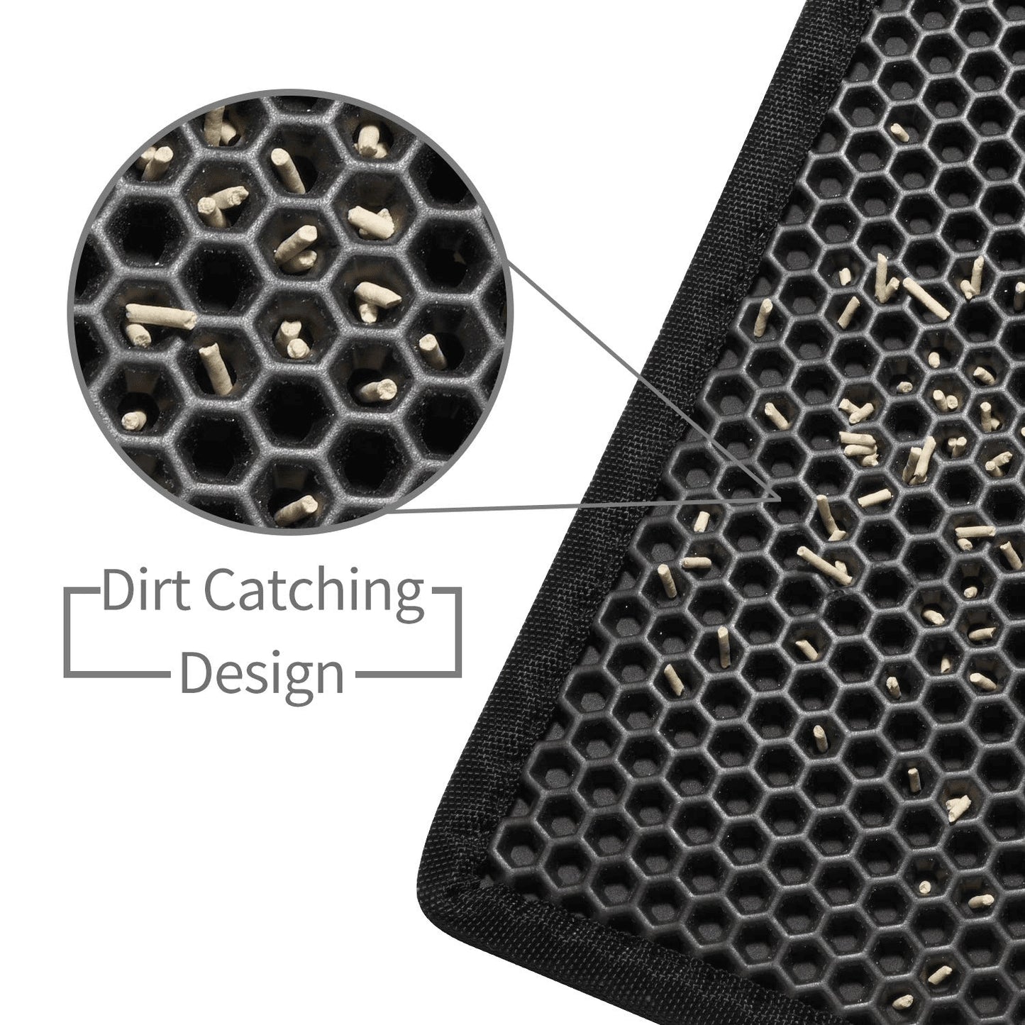 Cat Litter Mat Trapping Honeycomb Double Layer Design