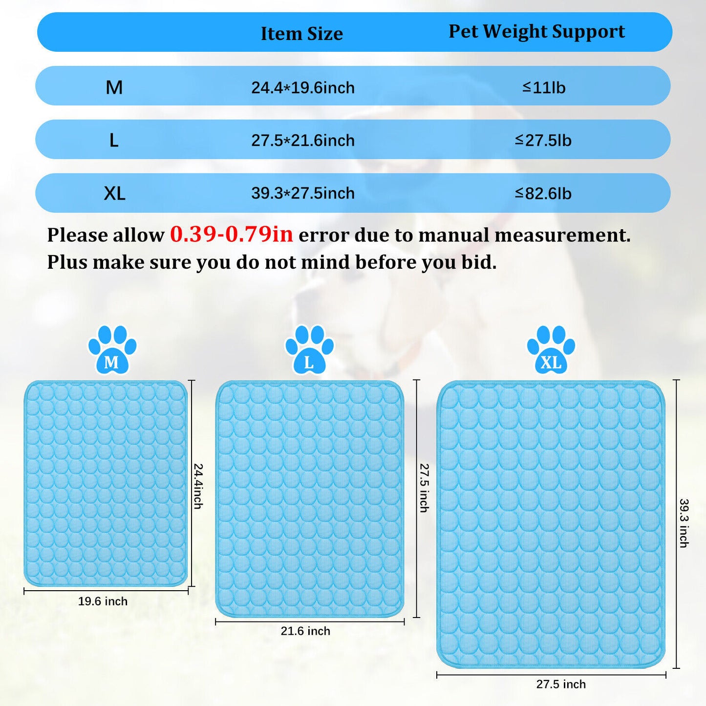 Pet Cooling Mat Pad For Summer Sleeping