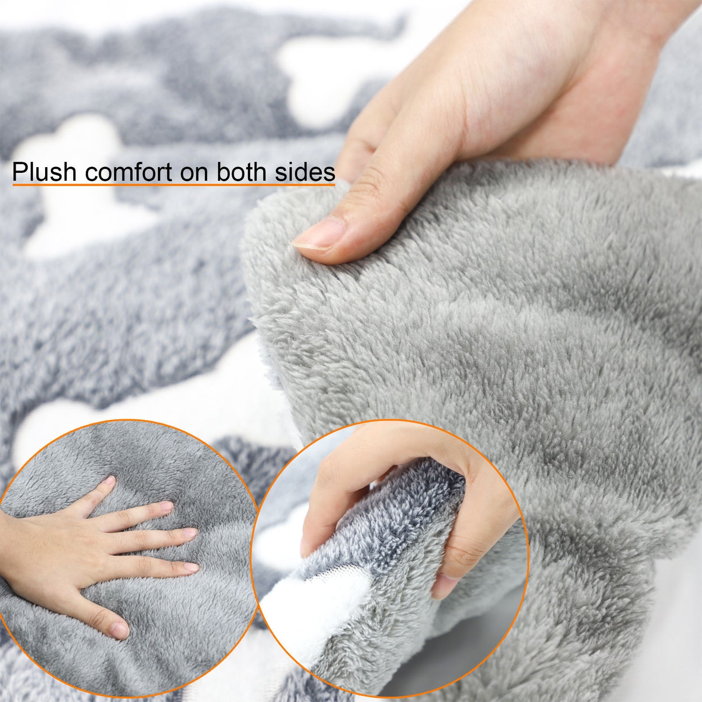 Self-Warming Washable Pet Bed Crate Mat