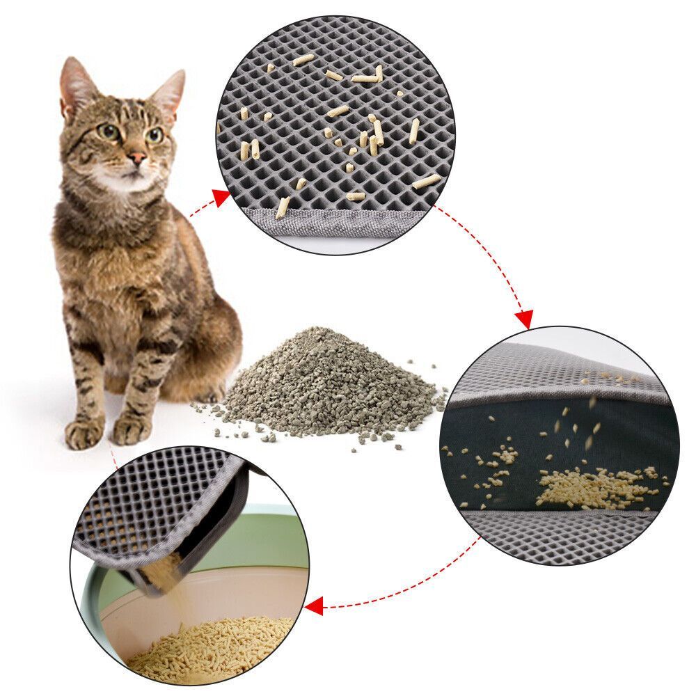 Cat Litter Mat Trapping Honeycomb Double Layer Design