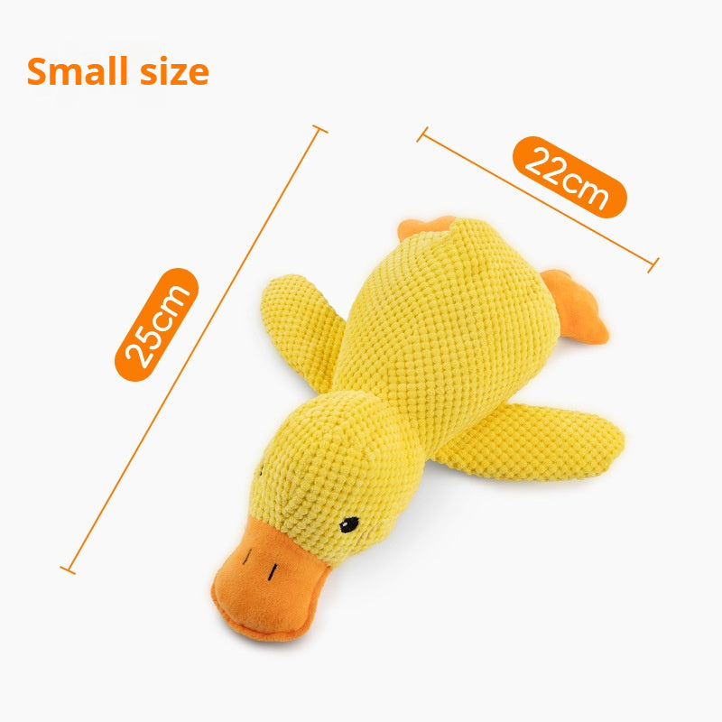 Plush Calming Duck Dog Toy