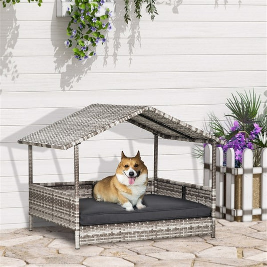 Rattan Pet Sofa Dog Tent