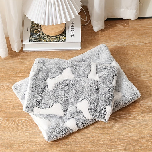 Self-Warming Washable Pet Bed Crate Mat