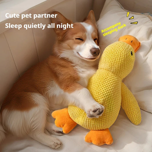 Plush Calming Duck Dog Toy