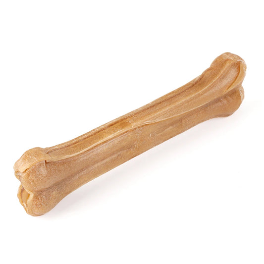 8 Inch Cowhide Bone Non-Toxic Teeth Clean Chew Bone for Small, Medium, and Large Dogs