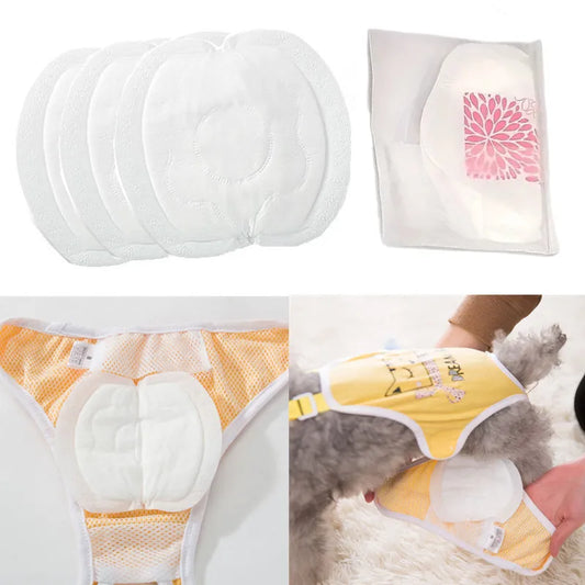 30pcs/bag Disposable Dog Pads for Male and Female Dogs - Comfortable and Absorbent Dog Sanitary Pad