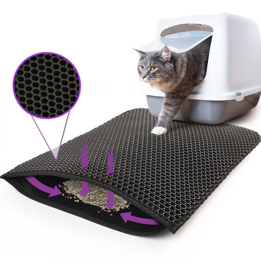 Cat Litter Mat Trapping Honeycomb Double Layer Design